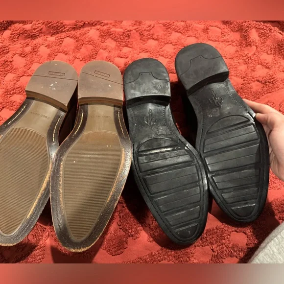 Two pair leather Cole Haan dress/work shoes - Picture 3 of 3